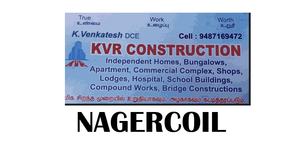 KVR construction company in Nagercoil